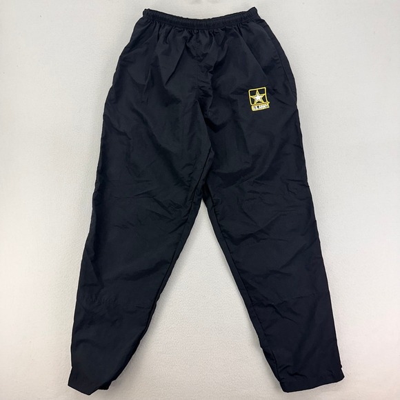 US ARMY AFPU Physical Fitness Uniform Pants Unisex Medium-Reg Black Nylon - Picture 1 of 8